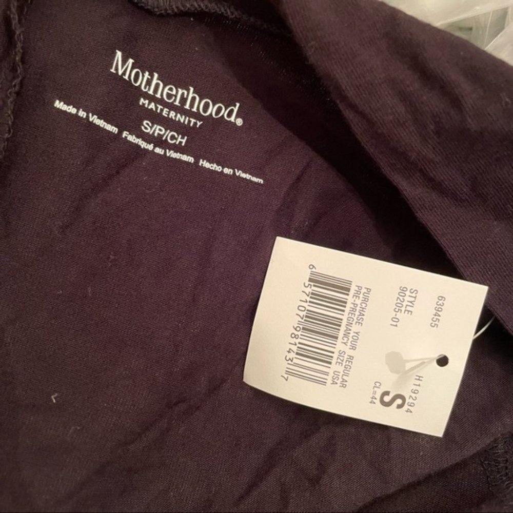 3/25 Motherhood Maternity black drape maternity cardigan long sleeve S NWT - Picture 5 of 7